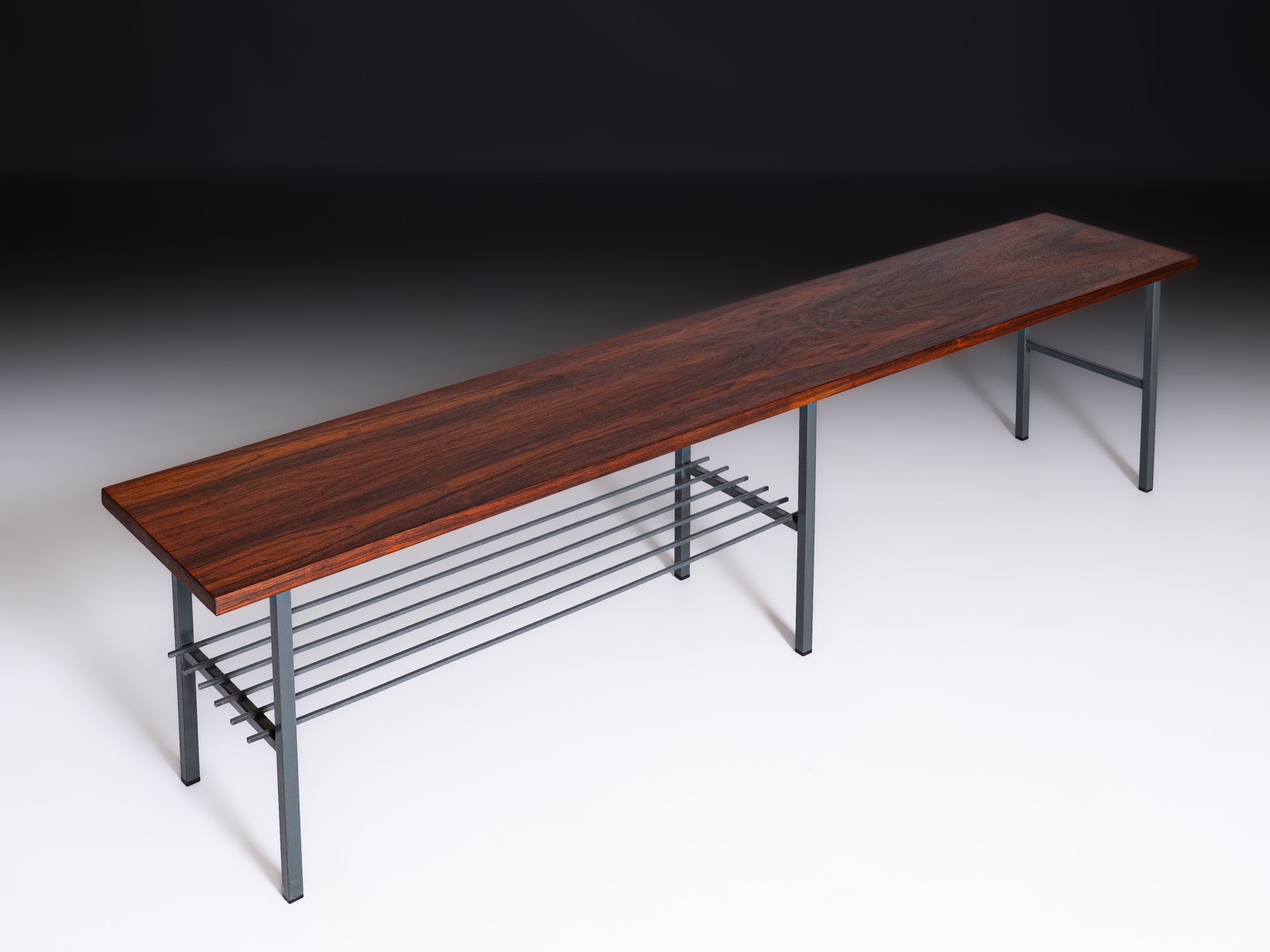 Table with magazine rack, Denmark, 1970s