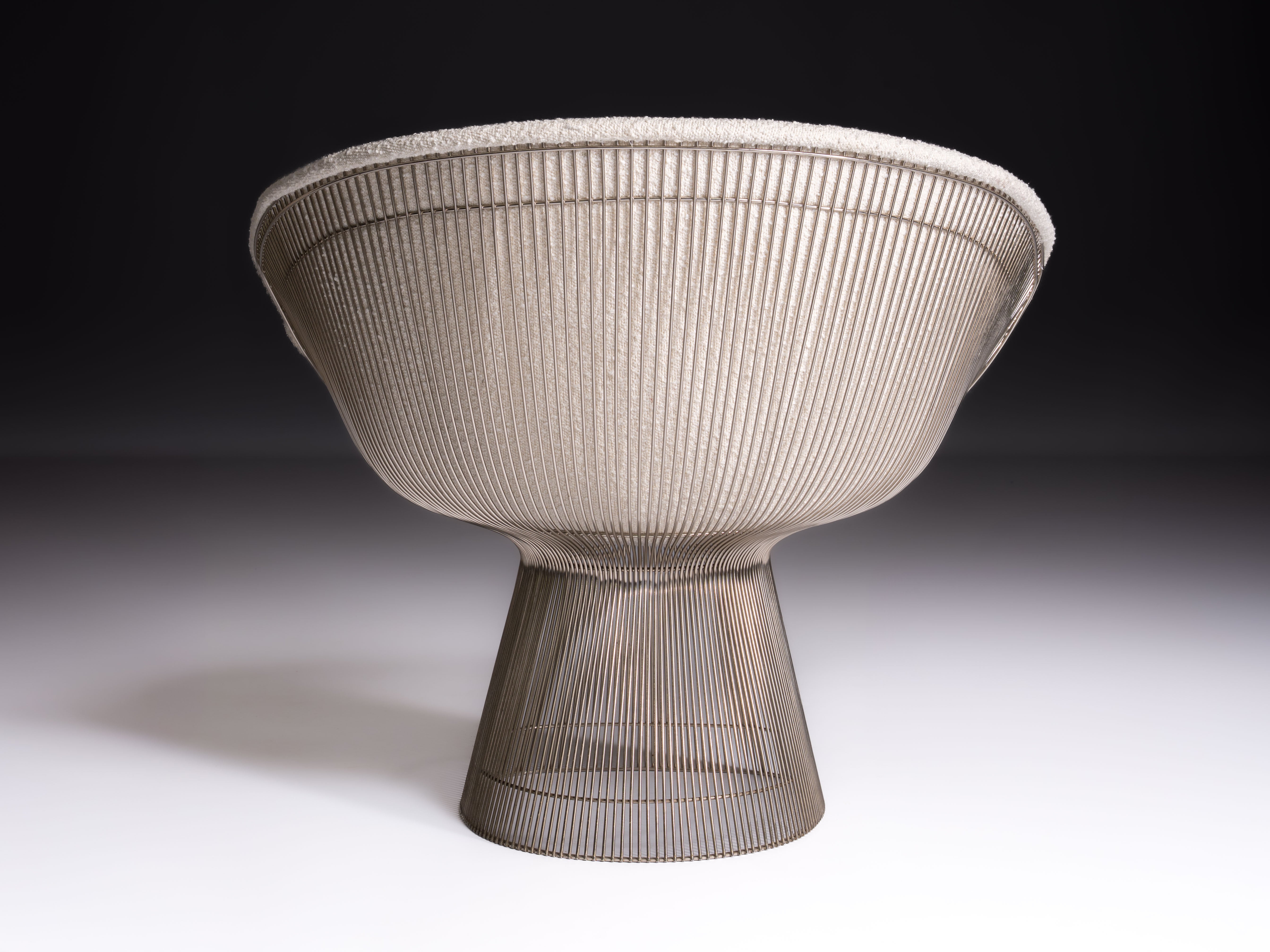 Cadeira com braços, design de Warren Platner para a Knoll International, Estados Unidos, 1966