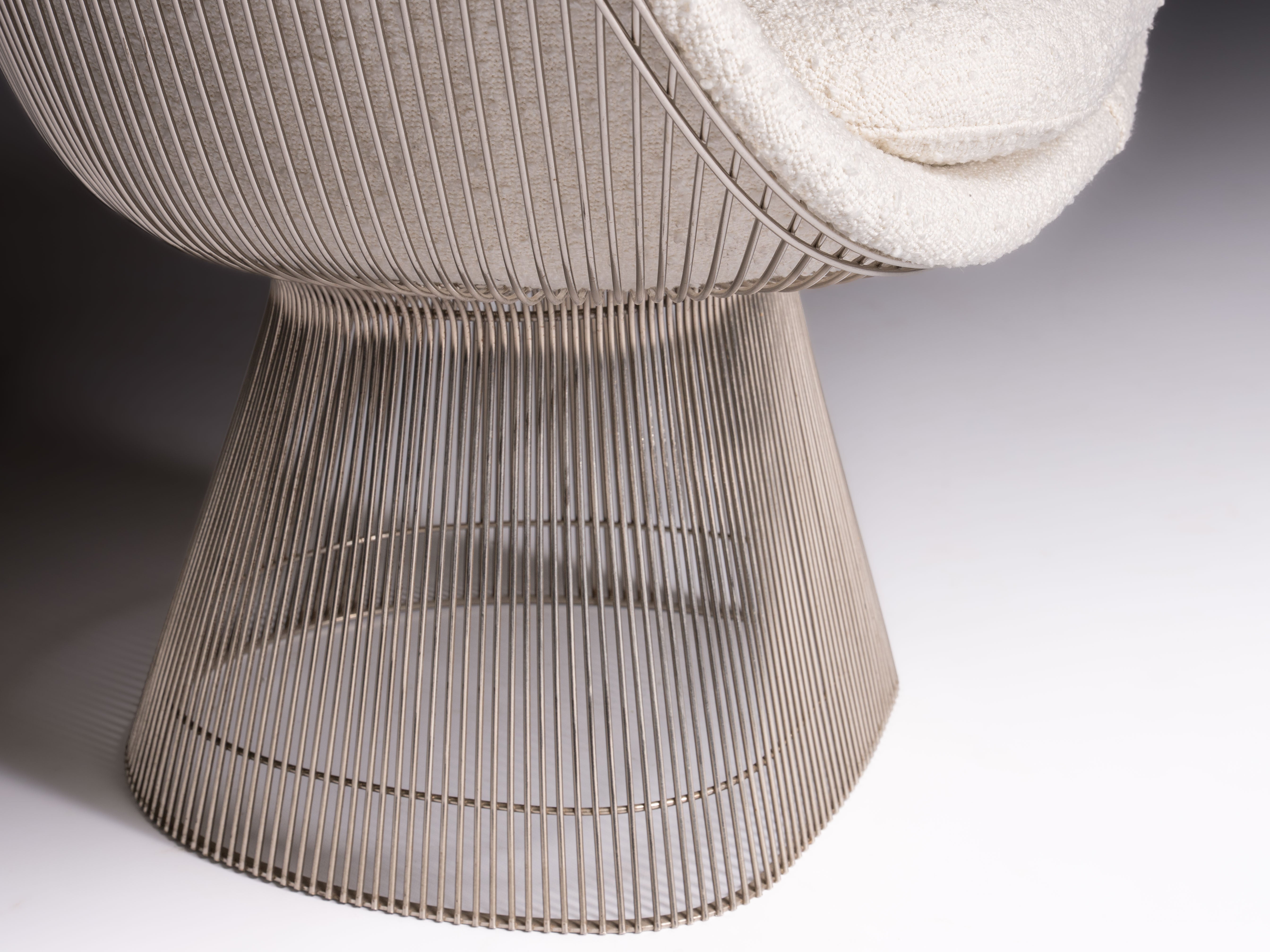 Cadeira com braços, design de Warren Platner para a Knoll International, Estados Unidos, 1966