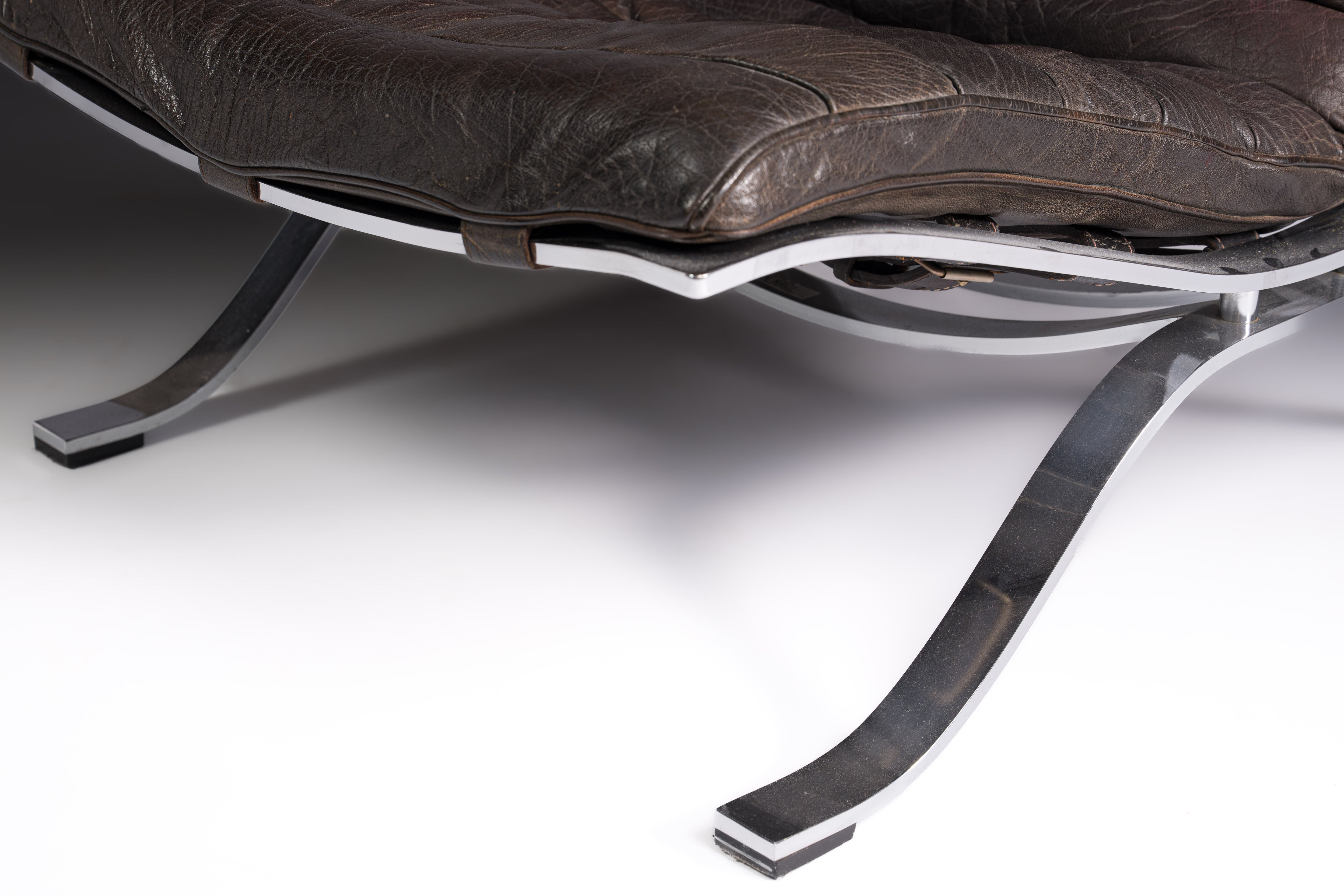 “Ari” armchair, designed by Arne Norell for Möbel AB, Sweden, c. 1966.