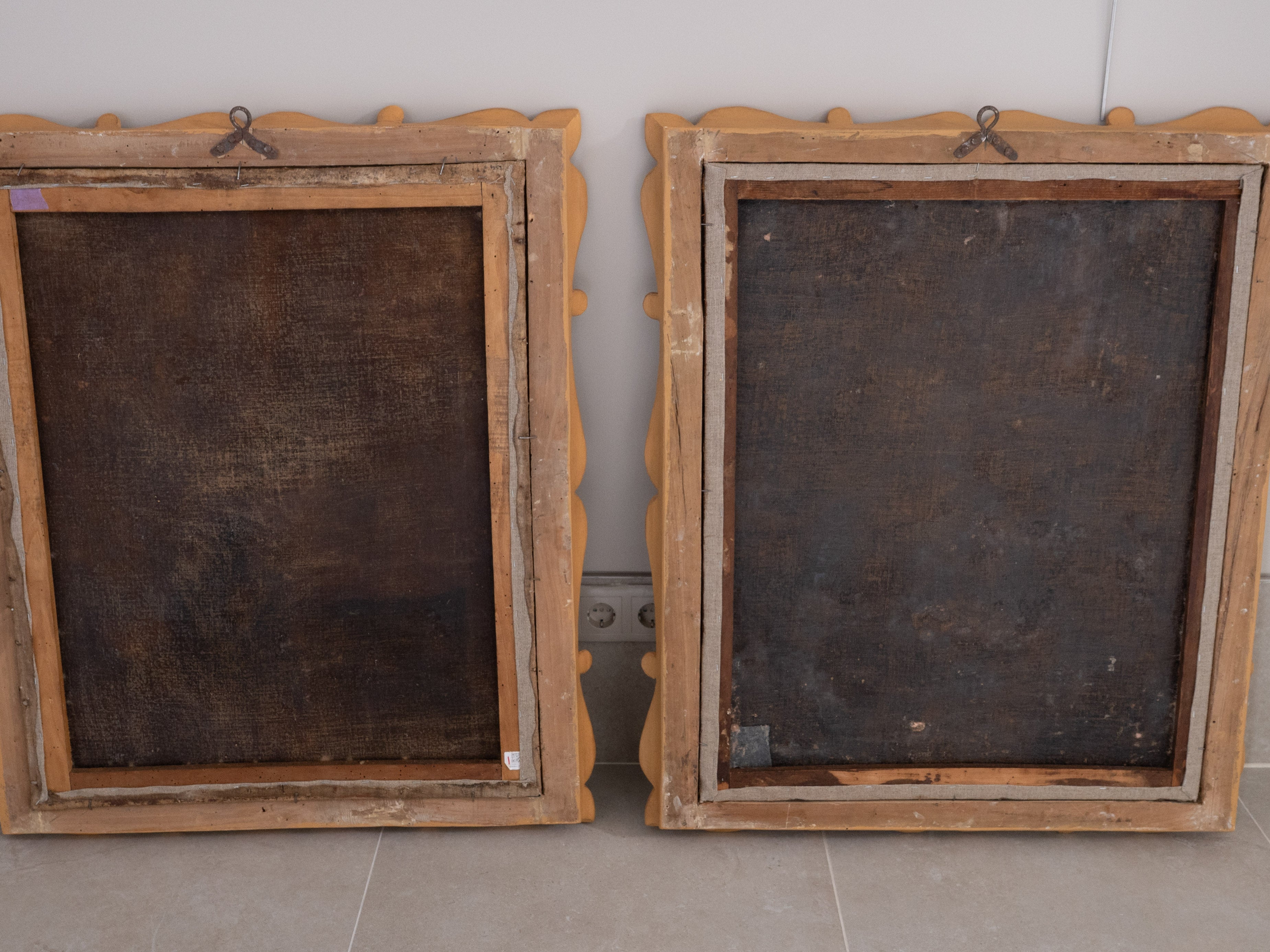 Par de retratos representando os Duques da Casa de Saboia - Escola Italiana, século XVII, óleo sobre tela