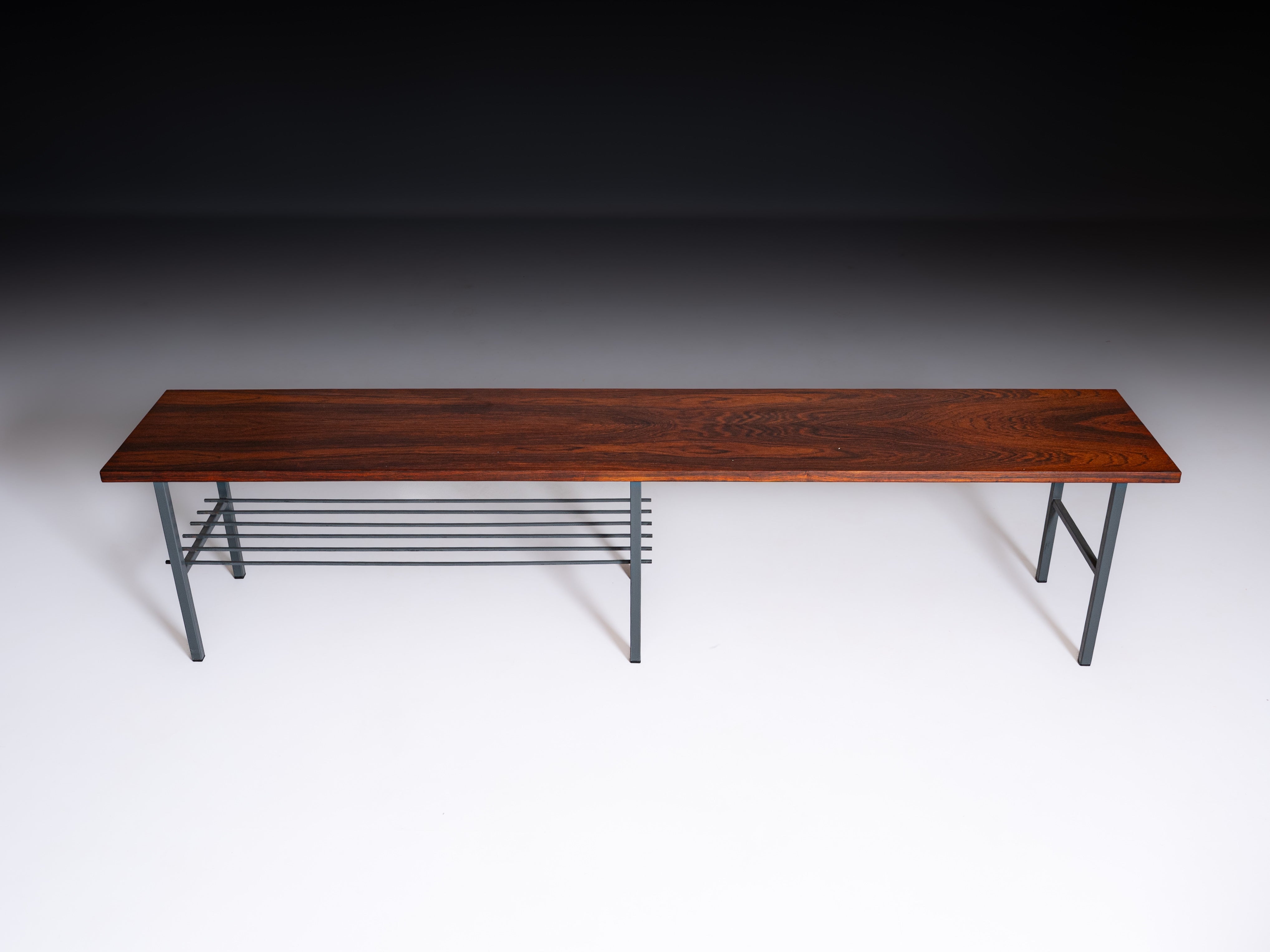 Table with magazine rack, Denmark, 1970s