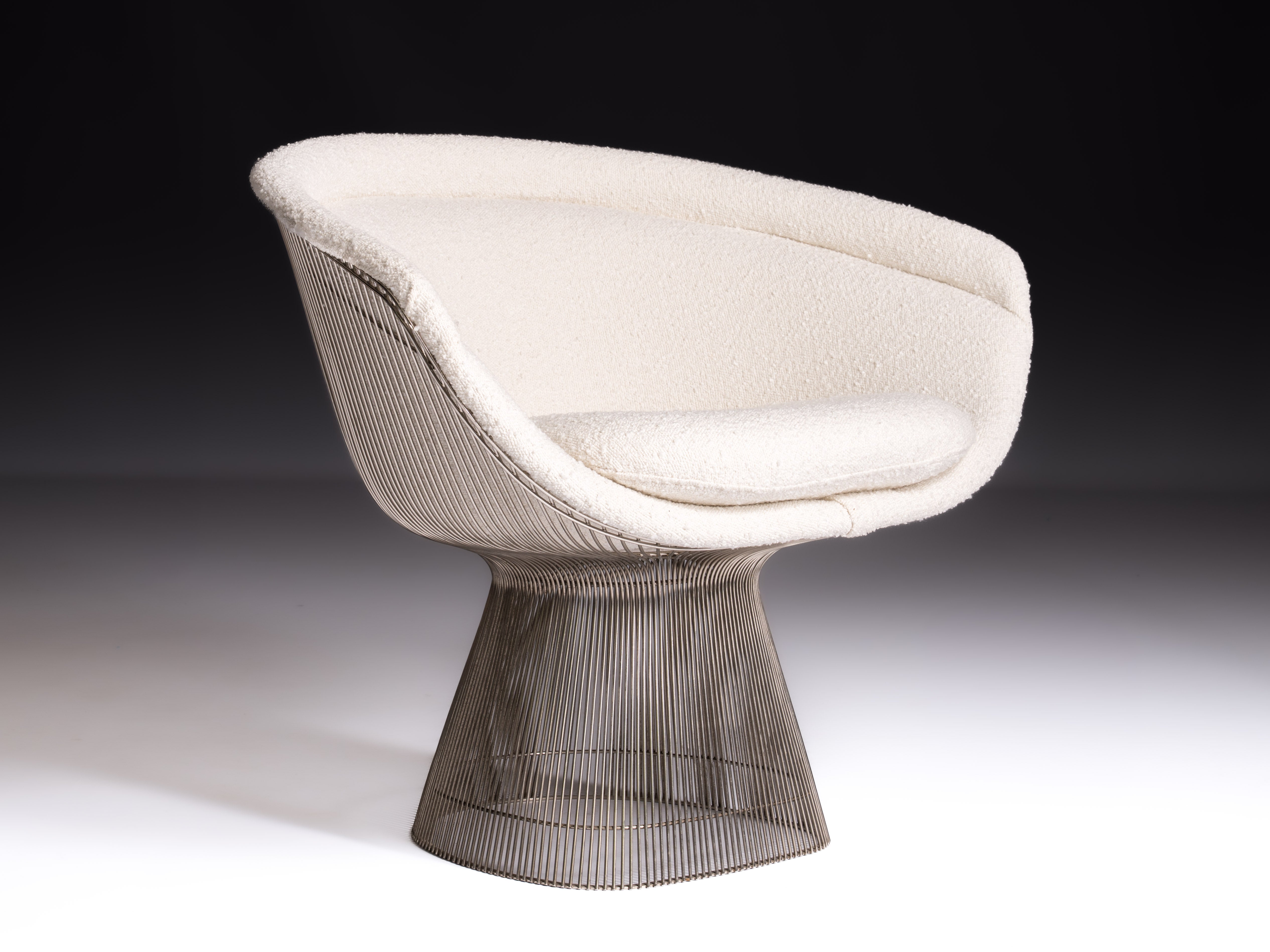 Cadeira com braços, design de Warren Platner para a Knoll International, Estados Unidos, 1966