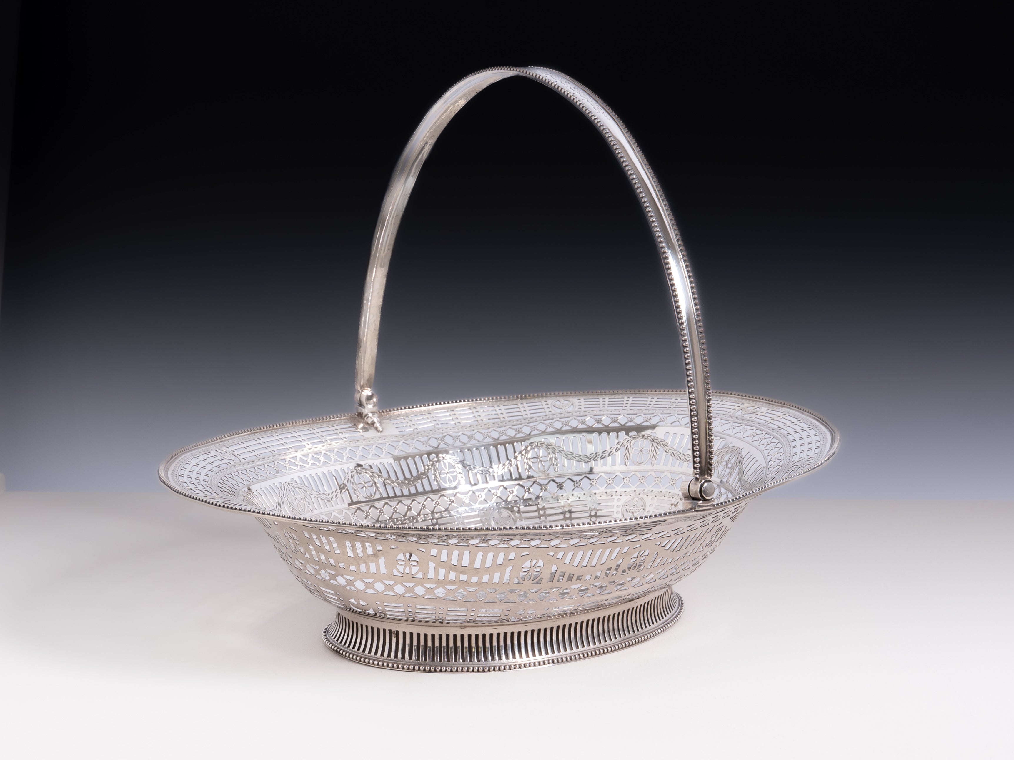 Cesto George III em prata, Londres, 1780