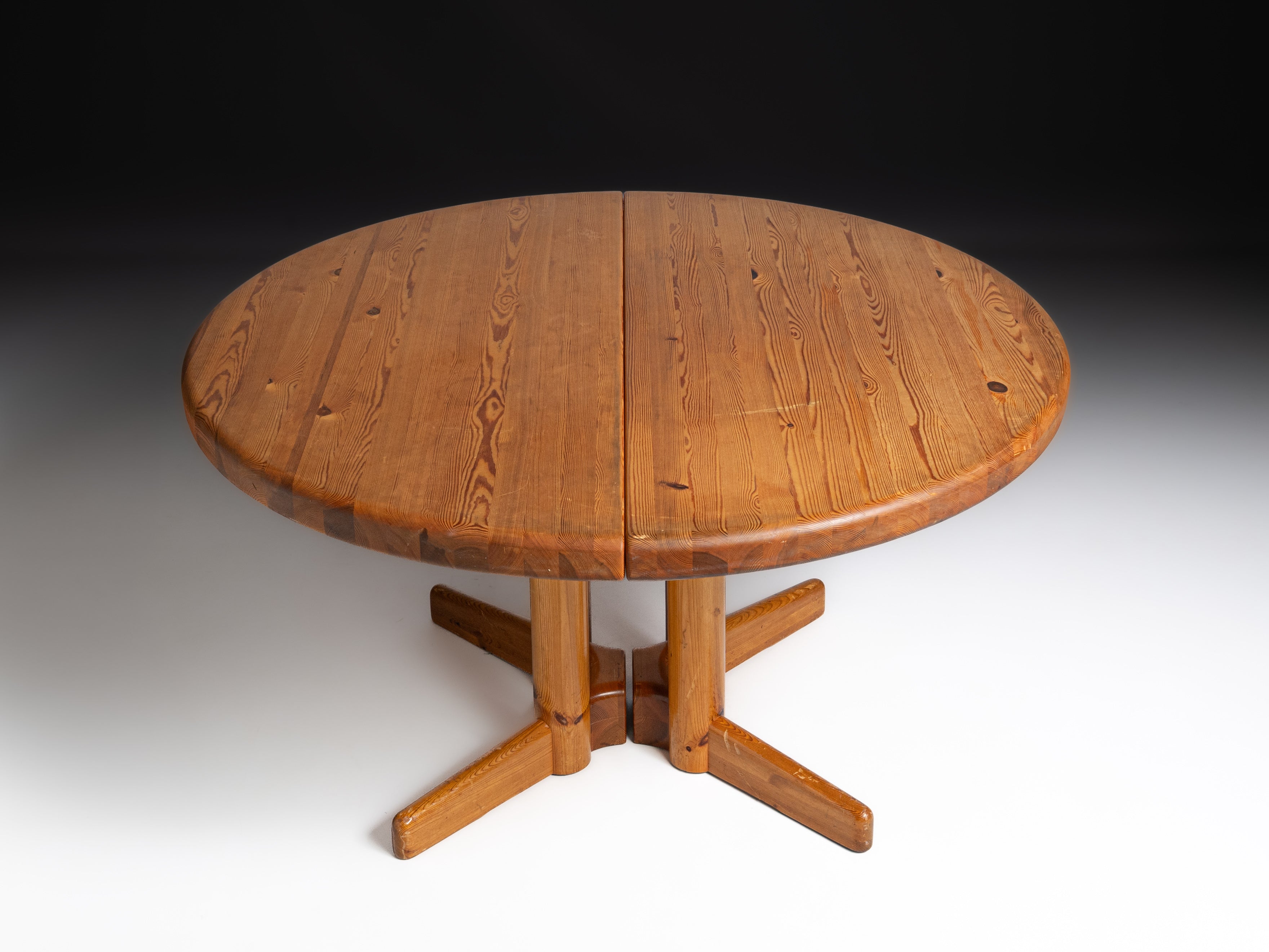 Mesa de casa de jantar em pinho, design de Rainer Daumiller e fabricado por Hirtshals Savværk, Dinamarca, anos 1970